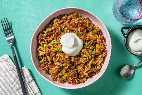 Beef Tika with Rice